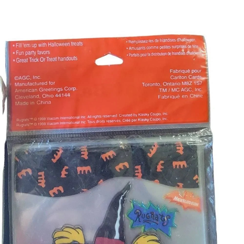 Rugrats Vintage Halloween Treat Bags And Invitations 1998 Hallmark Nickelodeon